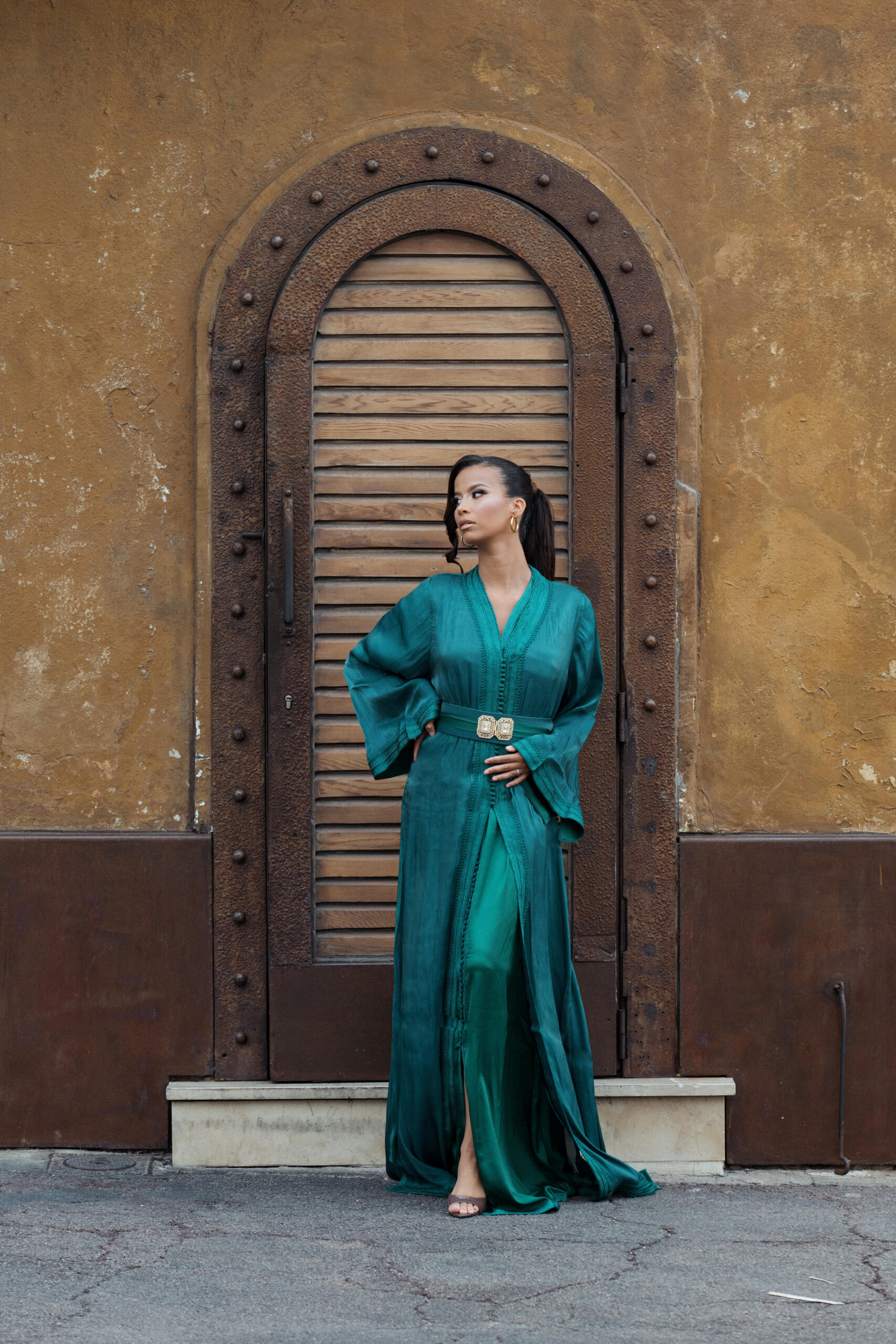 Takchita Organza vert royal classe