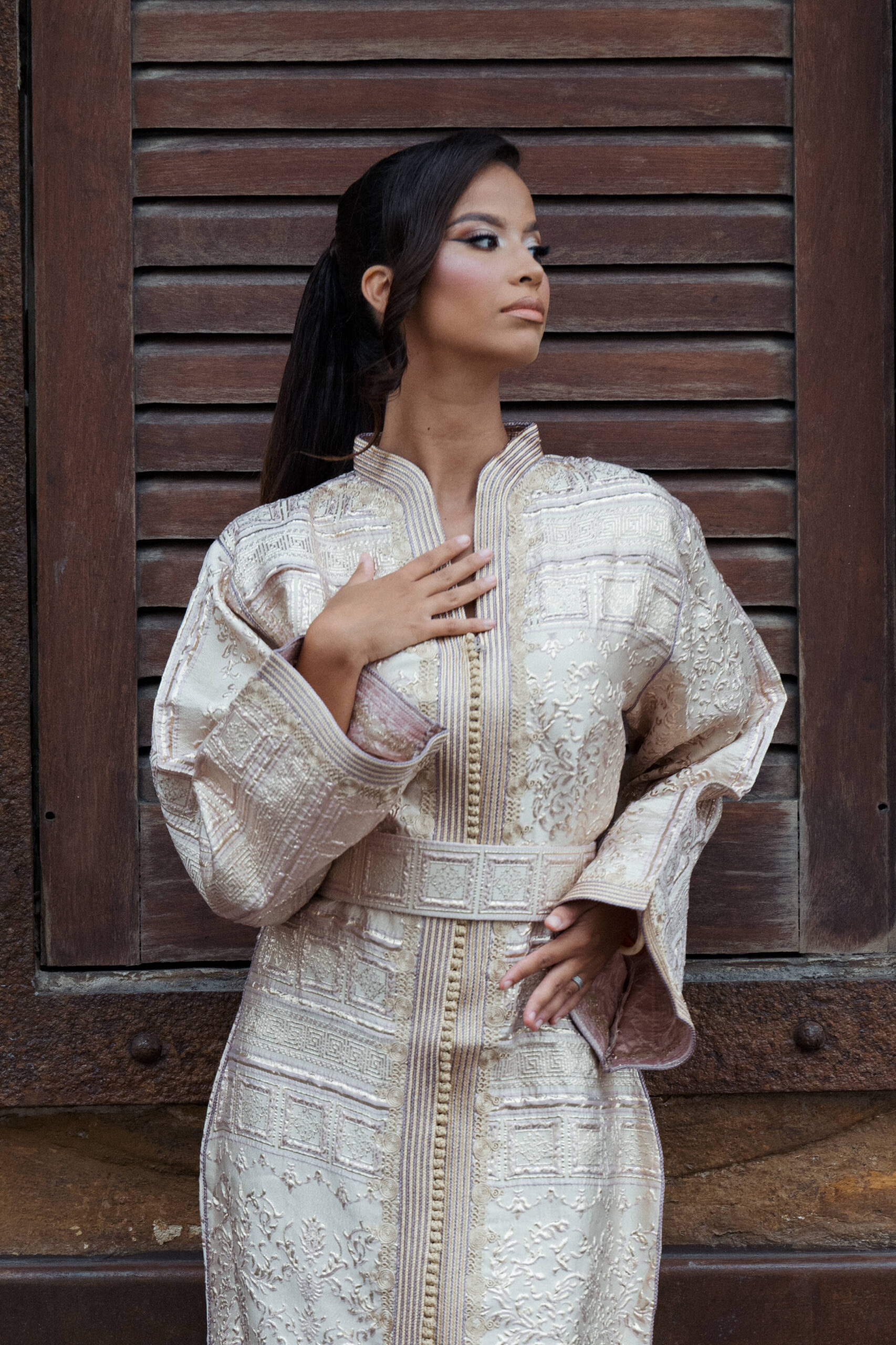 CAFTAN BROCARD – BEIGE